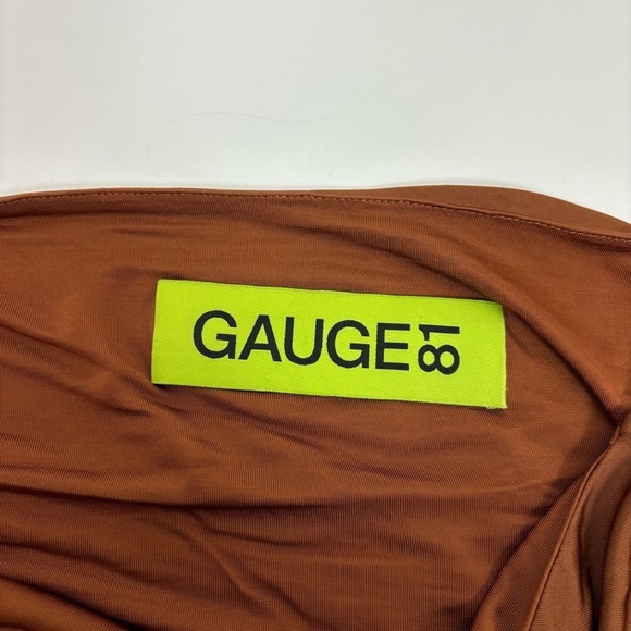 GAUGE81 Riga Mini Dress in Chestnut Size S - Picture 12 of 15